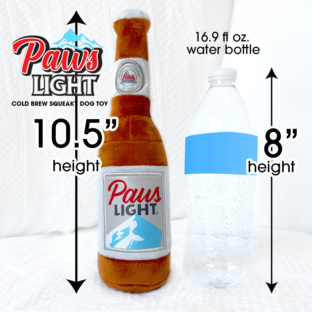 Paws Light Beer Bottle Squeaky Dog Toy
