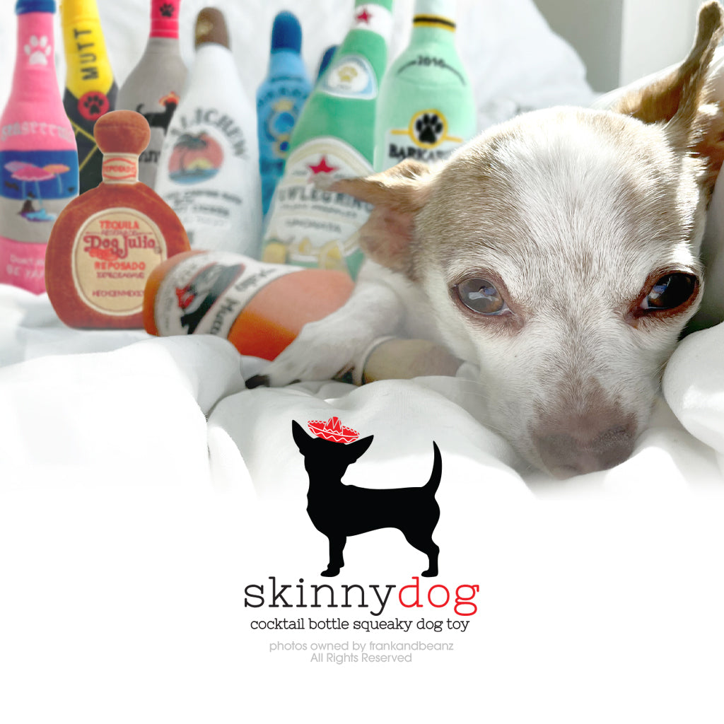 Skinny Dog Margrrrrita Cocktail Bottle Dog Toy