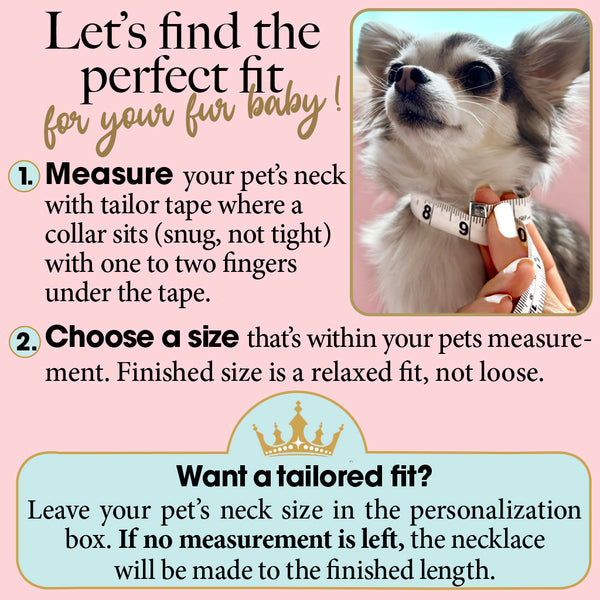 Pawsitively Pink— Personalized Paw Charm Dog & Cat Necklace