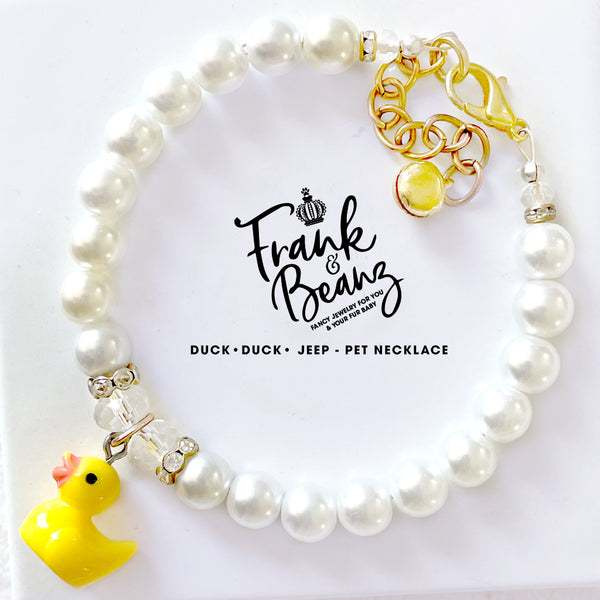 Duck Duck Jeep Dog Necklace Dog Collar Cat Necklace Luxury Pet Jewelry