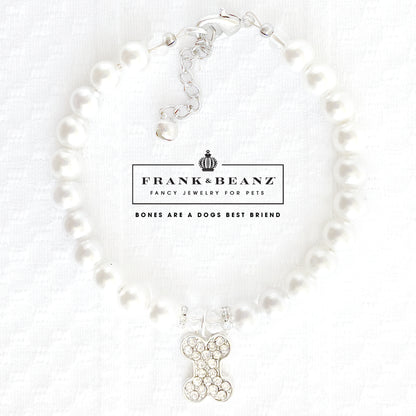 Rhinestone Dog Bone Dog Necklace Cat Necklace Luxury Pet Jewelry