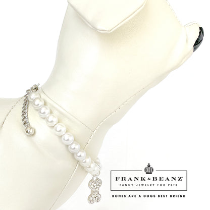 Rhinestone Dog Bone Dog Necklace Cat Necklace Luxury Pet Jewelry