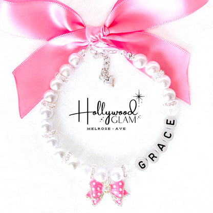 Melrose Ave. Hollywood Glam Personalized Dog Necklace Pet Jewelry