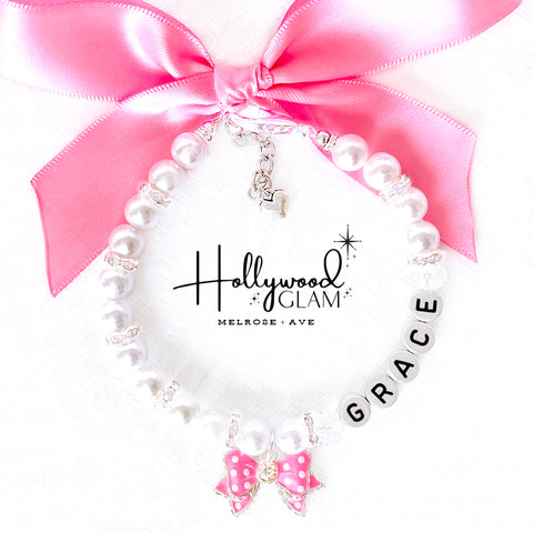 Melrose Ave. Hollywood Glam Personalized Dog Necklace Pet Jewelry