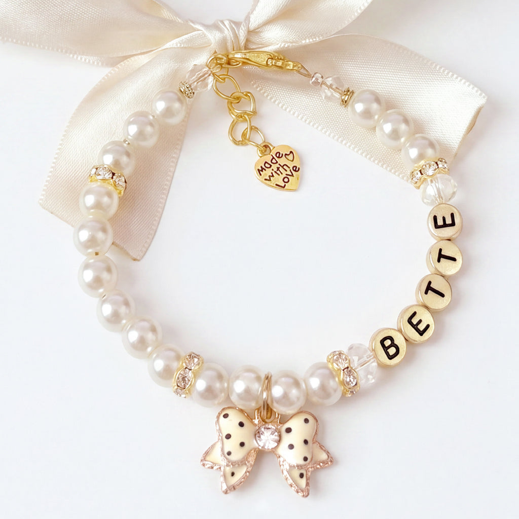 Hollywood Glam Pearl Pet Necklace- My Fair Lady