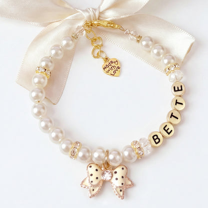 Hollywood Glam Pearl Pet Necklace- My Fair Lady