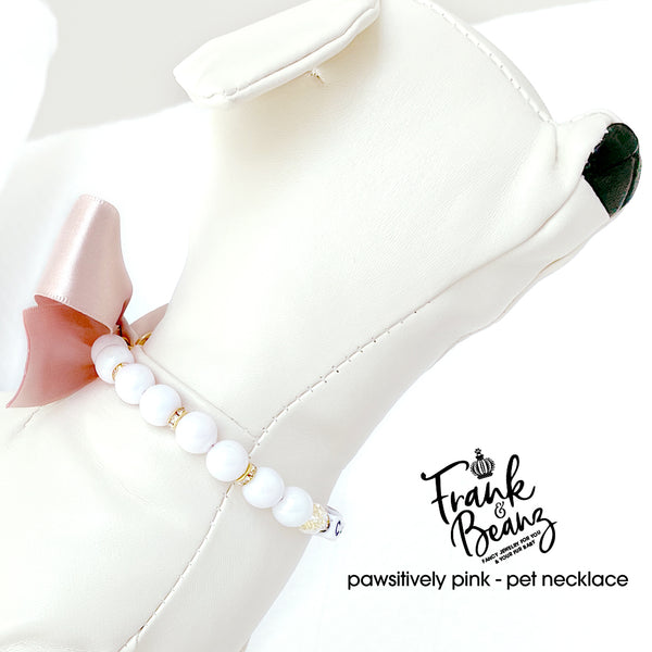 Pawsitively Pink— Personalized Paw Charm Dog & Cat Necklace