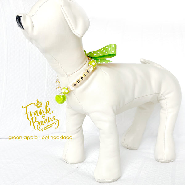 Hard Candy Green Apple Dog Necklace Collar Cat Necklace Luxury Pet Jewelry