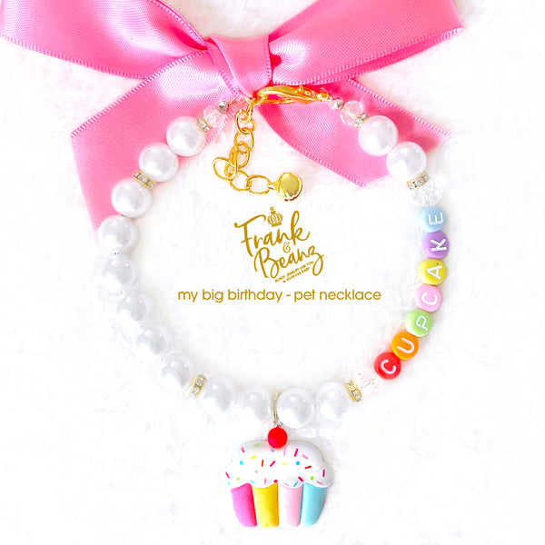 Birthday Cake Pearl Dog Necklace Cat Necklace Luxury Pet Jewelry