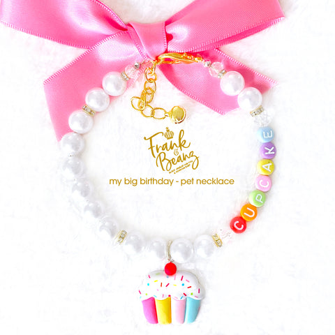 Birthday Cake Pearl Dog Necklace Cat Necklace Luxury Pet Jewelry