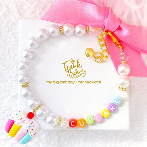 Birthday Cake Pearl Dog Necklace Cat Necklace Luxury Pet Jewelry