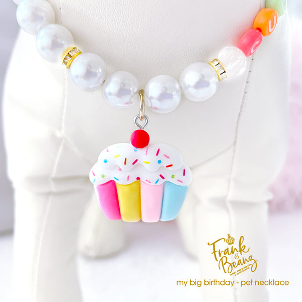 Birthday Cake Pearl Dog Necklace Cat Necklace Luxury Pet Jewelry