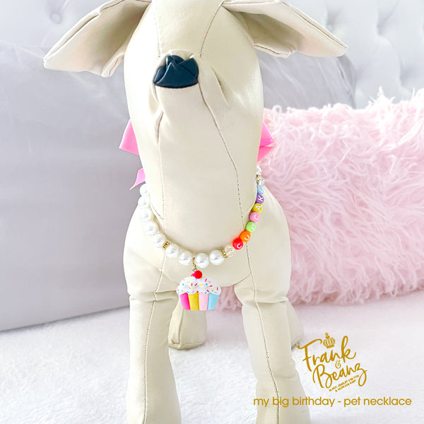 Birthday Cake Pearl Dog Necklace Cat Necklace Luxury Pet Jewelry