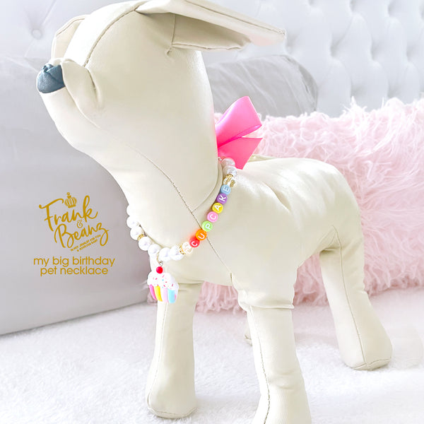 Birthday Cake Pearl Dog Necklace Cat Necklace Luxury Pet Jewelry