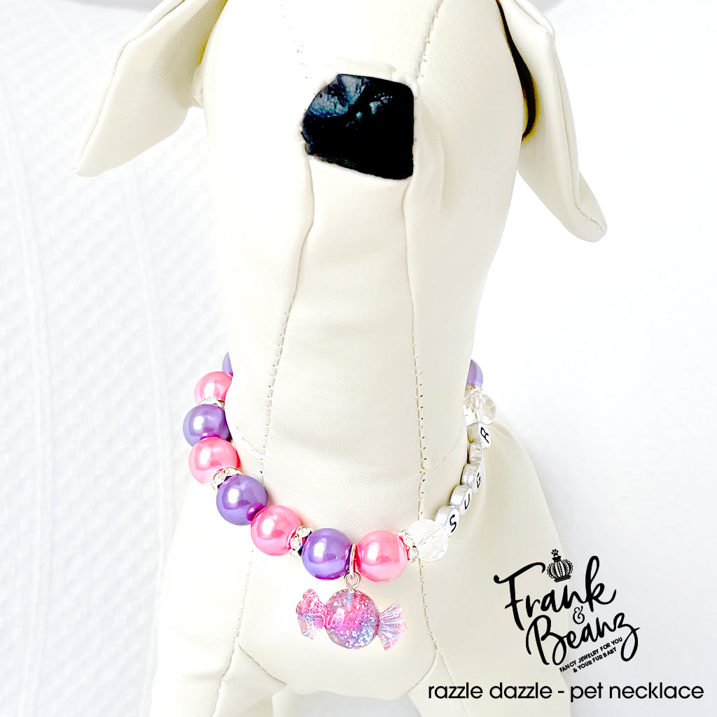 Gumball Pearl Dog Necklace Cat Necklace Luxury Pet Jewelry