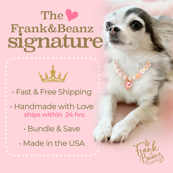 Princess Crown Personalized Pearl Dog & Cat Necklace