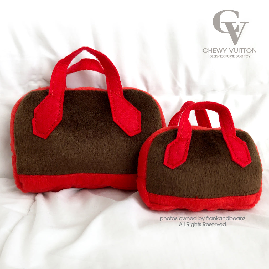 Chewy Vuitton Purse Dog Toy