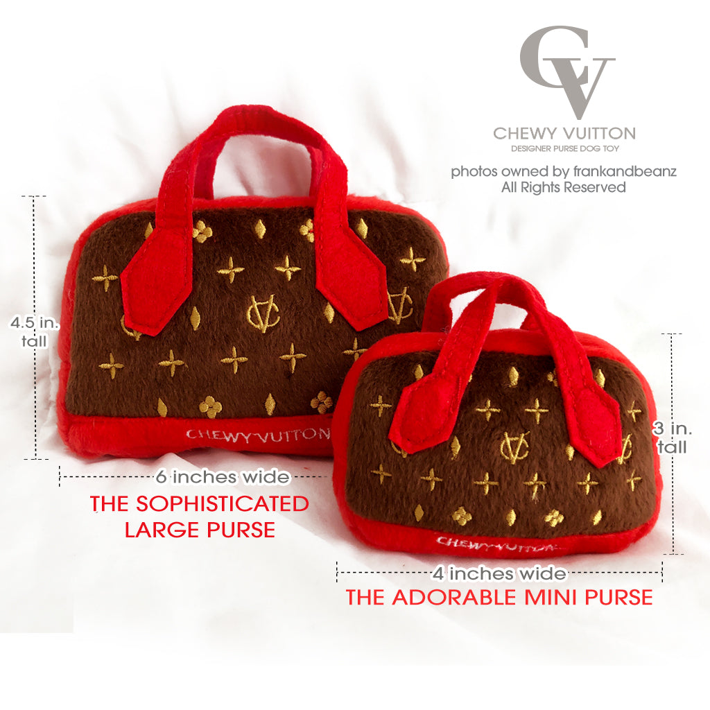 Chewy Vuitton Purse Dog Toy