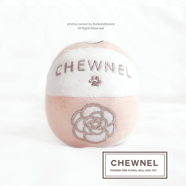 Chewnel Designer Blush Floral Ball Dog Toy