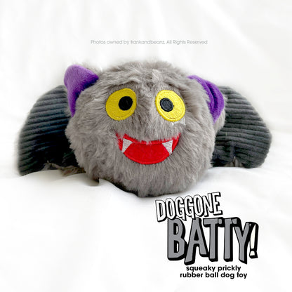 Doggone Batty Prickly Ball Fun Rough Play Dog Toys