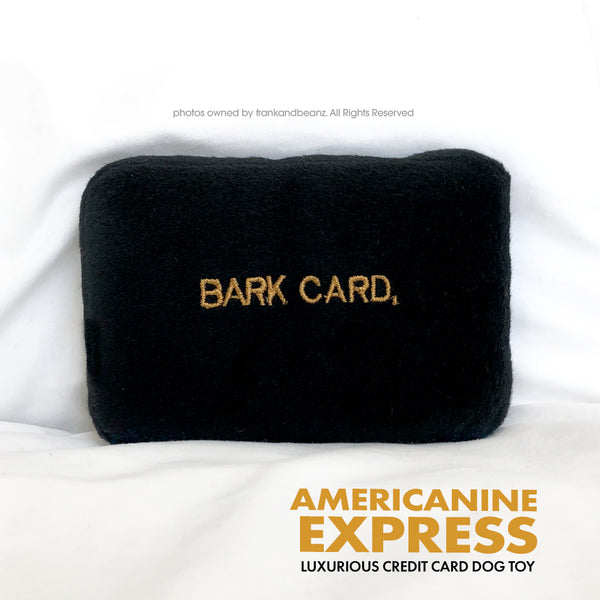 Americanine Express Credit Card Plush Dog Toy