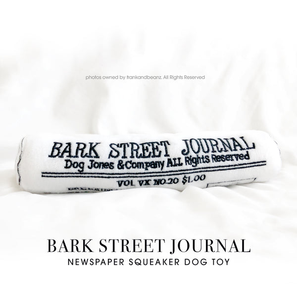 Barkstreet Journal Newspaper Plush Dog Toy