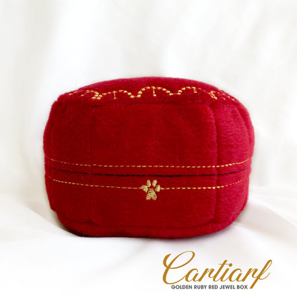 Cartiarf Plush Squeaky Dog Toy Jewelry Box