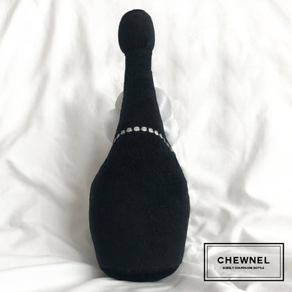 Chewnel Champaign Bottle Plush Dog Toy Parody