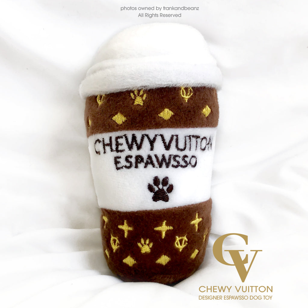 Chewy Vuitton Espawsso Cup Dog Toy