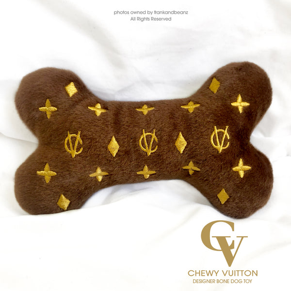 Chewy Vuitton Designer Bone Dog Toys