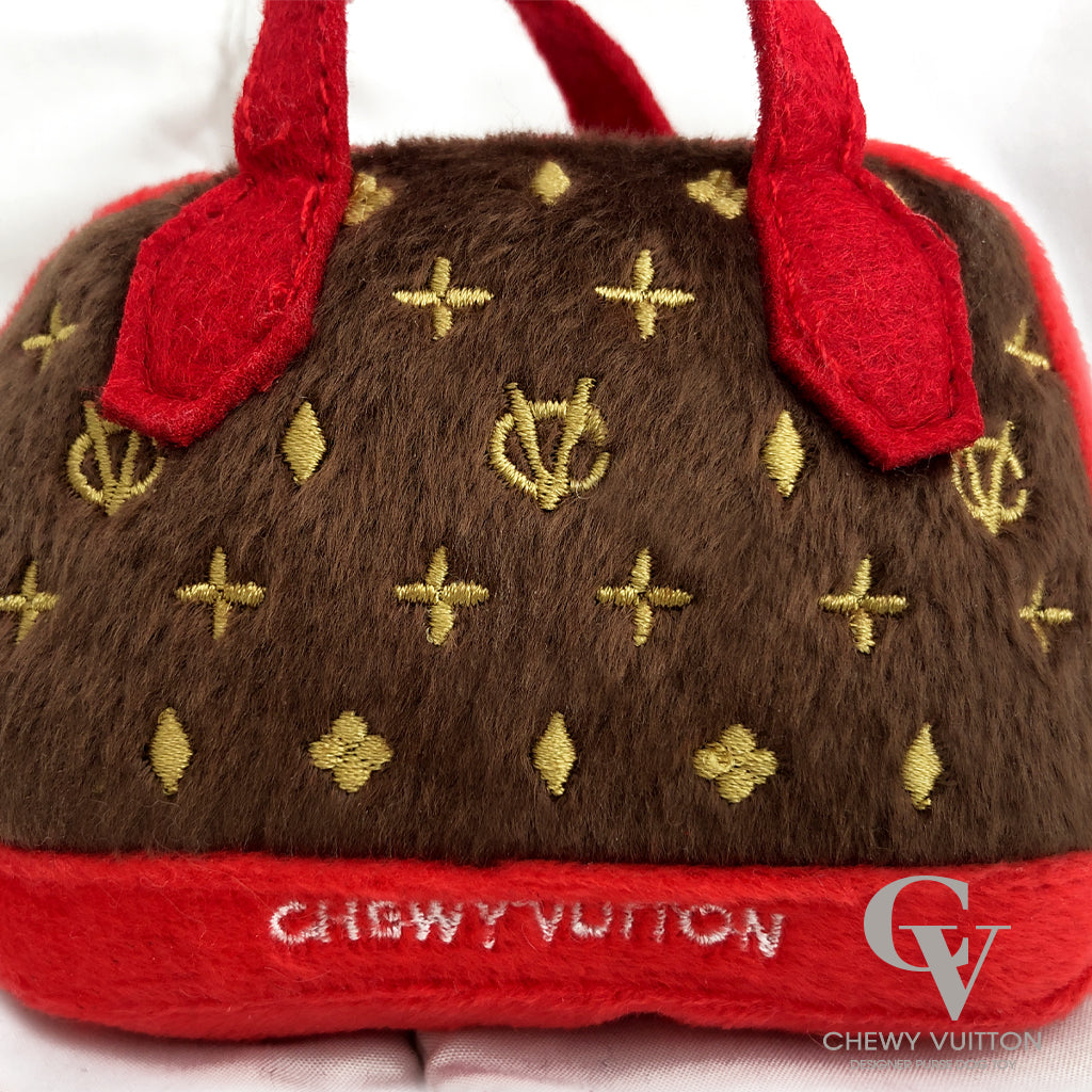 Chewy Vuitton Purse Dog Toy