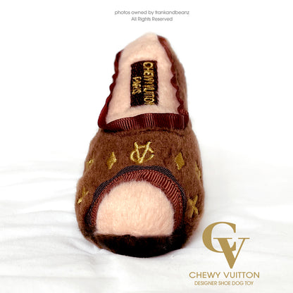 Chewy Vuitton Designer Shoe Classic Dog Toy