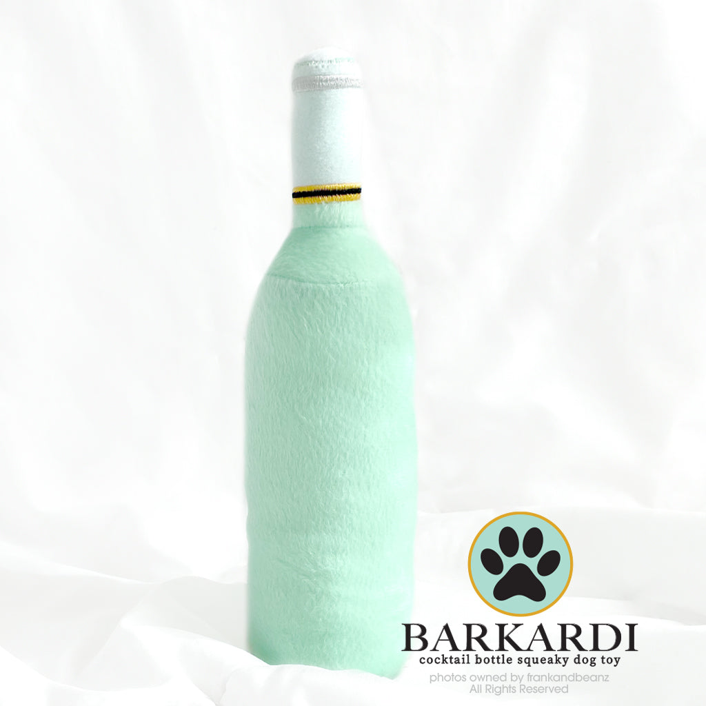 Barkardi Cocktail Bottle Dog Toy
