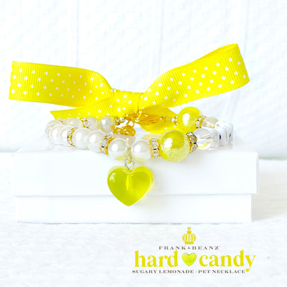 Hard Candy Lemonade Dog Necklace Collar Cat Necklace Luxury Pet Jewelry