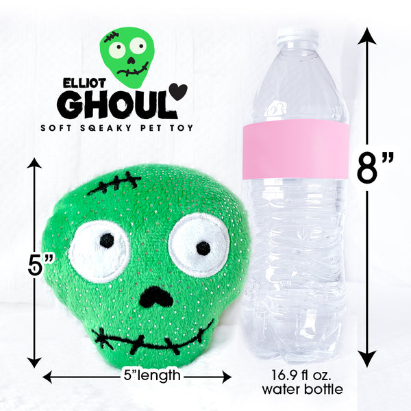 Elliot Ghoul Small Squeaky Dog Toy