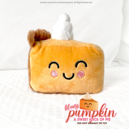 Thanksgiving Dog Toys for Small Dogs Li'l Ms. Pumpkin Pie Mini
