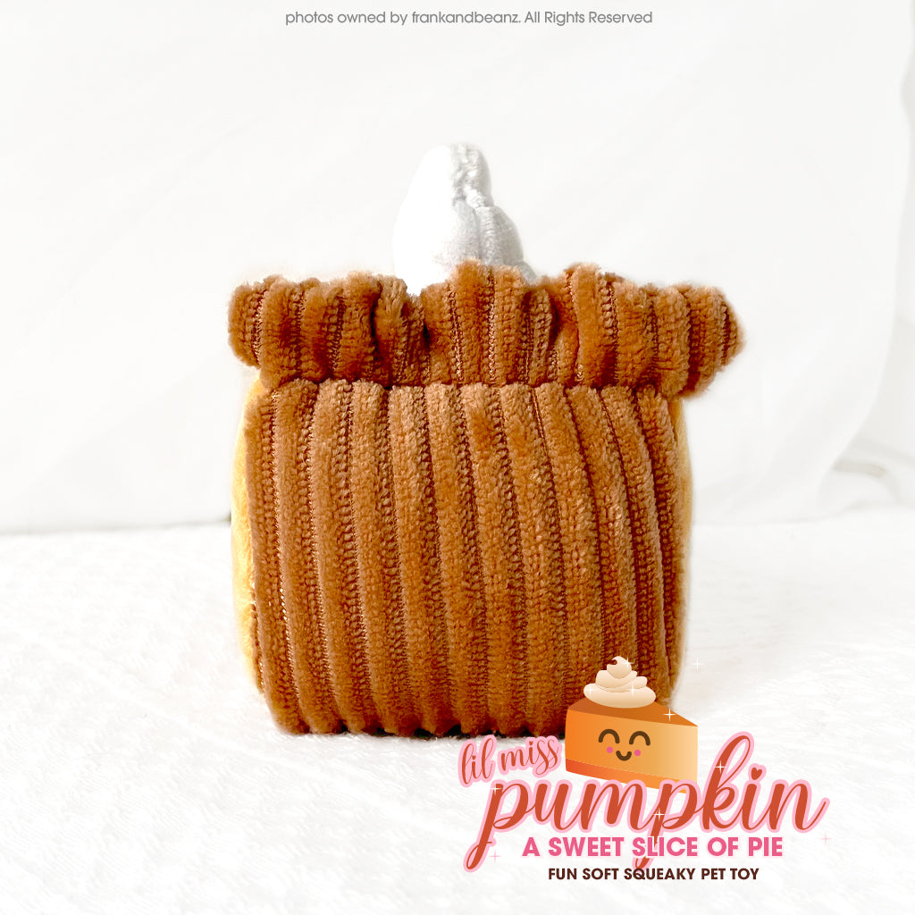 Thanksgiving Dog Toys for Small Dogs Li'l Ms. Pumpkin Pie Mini