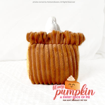Thanksgiving Dog Toys for Small Dogs Li'l Ms. Pumpkin Pie Mini