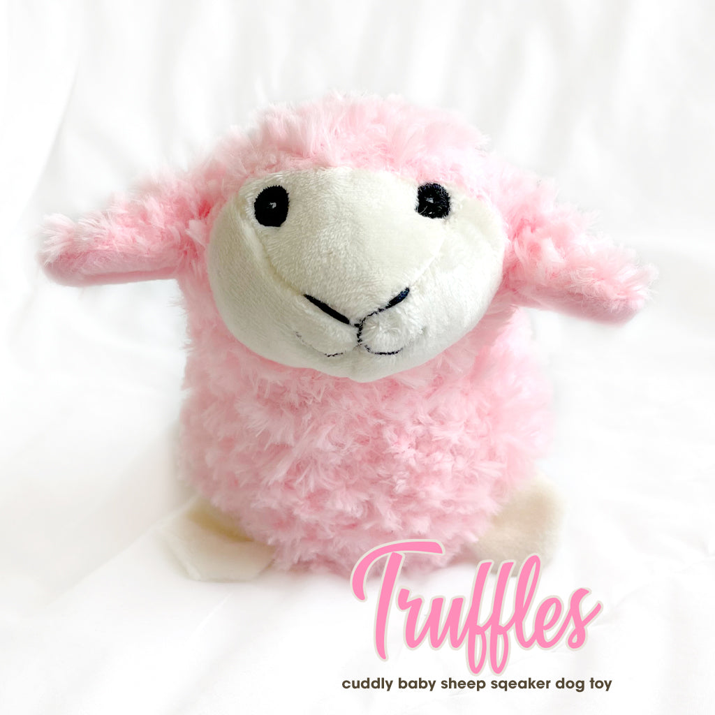 Truffles & Oatmeal Soft Baby Sheep Dog Toys