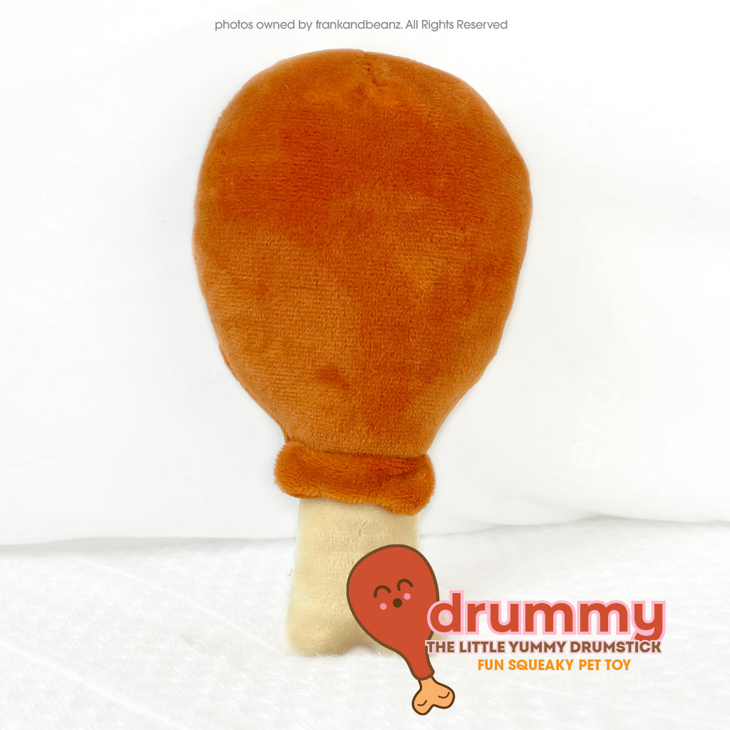 Yummy Drummy the Drumstick Cute Mini Thanksgiving Dog Toy
