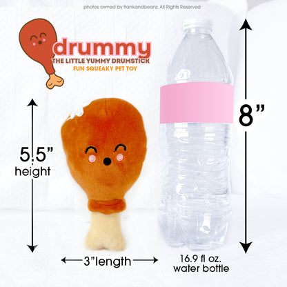 Yummy Drummy the Drumstick Cute Mini Thanksgiving Dog Toy