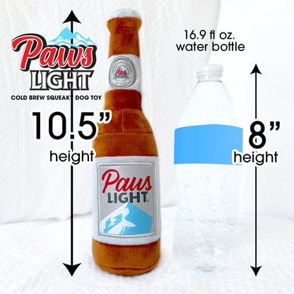 Paws Light Beer Bottle Squeaky Dog Toy