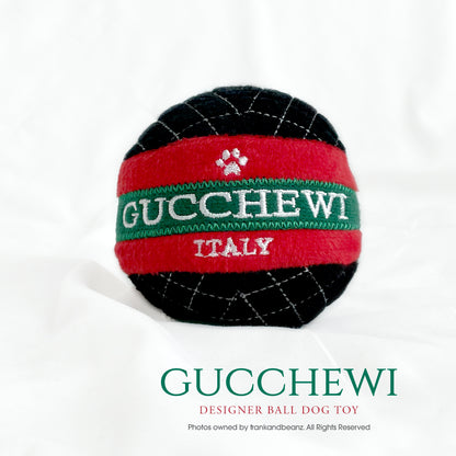 Tour of Italy Gucchewi Bone & Ball Designer Dog Toy