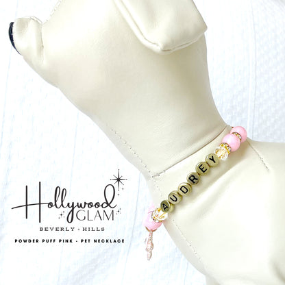 Beverly Hills Hollywood Glam Pearl Dog Necklace