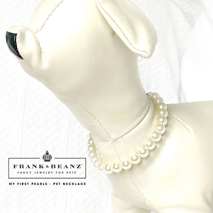 My First Pearl Necklace Dog Necklace Luxury Pet Jewelry
