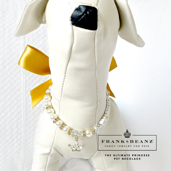 The Ultimate Princess Personalized Pearl Dog Necklace Luxury Pet Jewelry